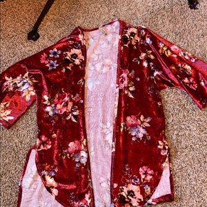 Quarter sleeve cardigan